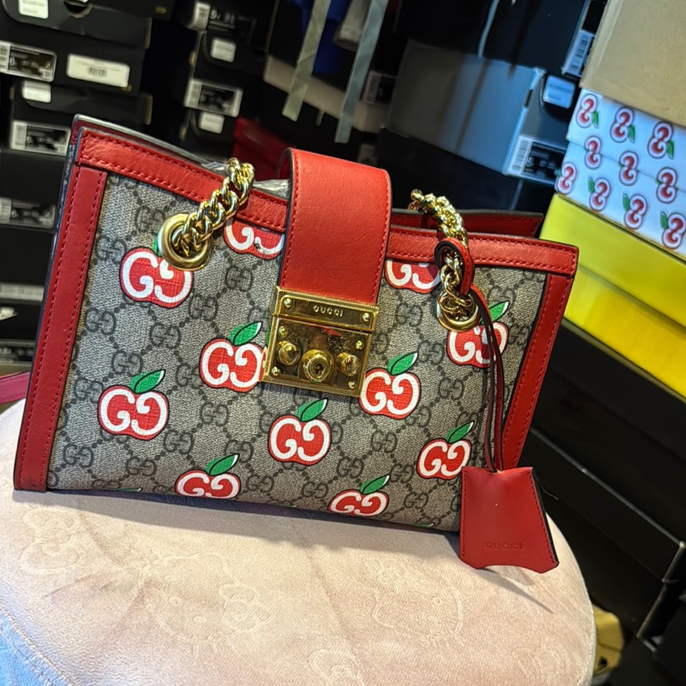 Gucci Red and Gray Women's Bag - Picture 2 of 2